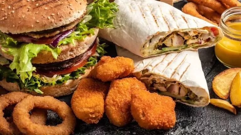 image of different fast food